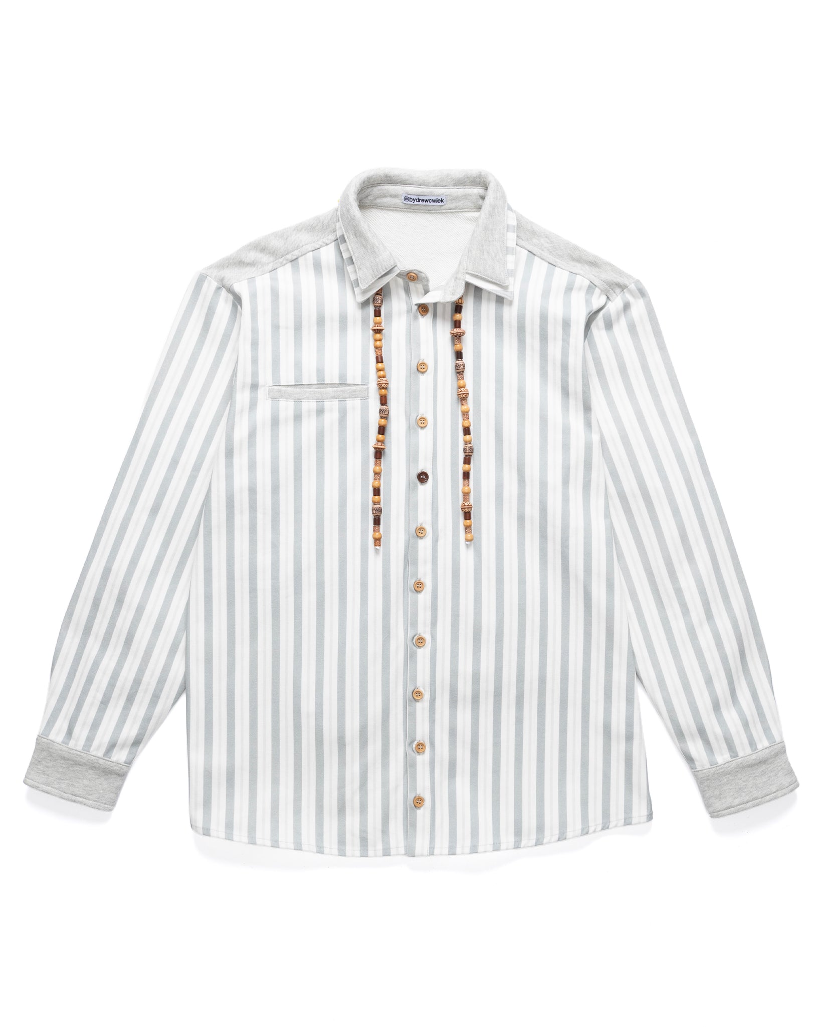 Woodline Beaded Striped Shirt
