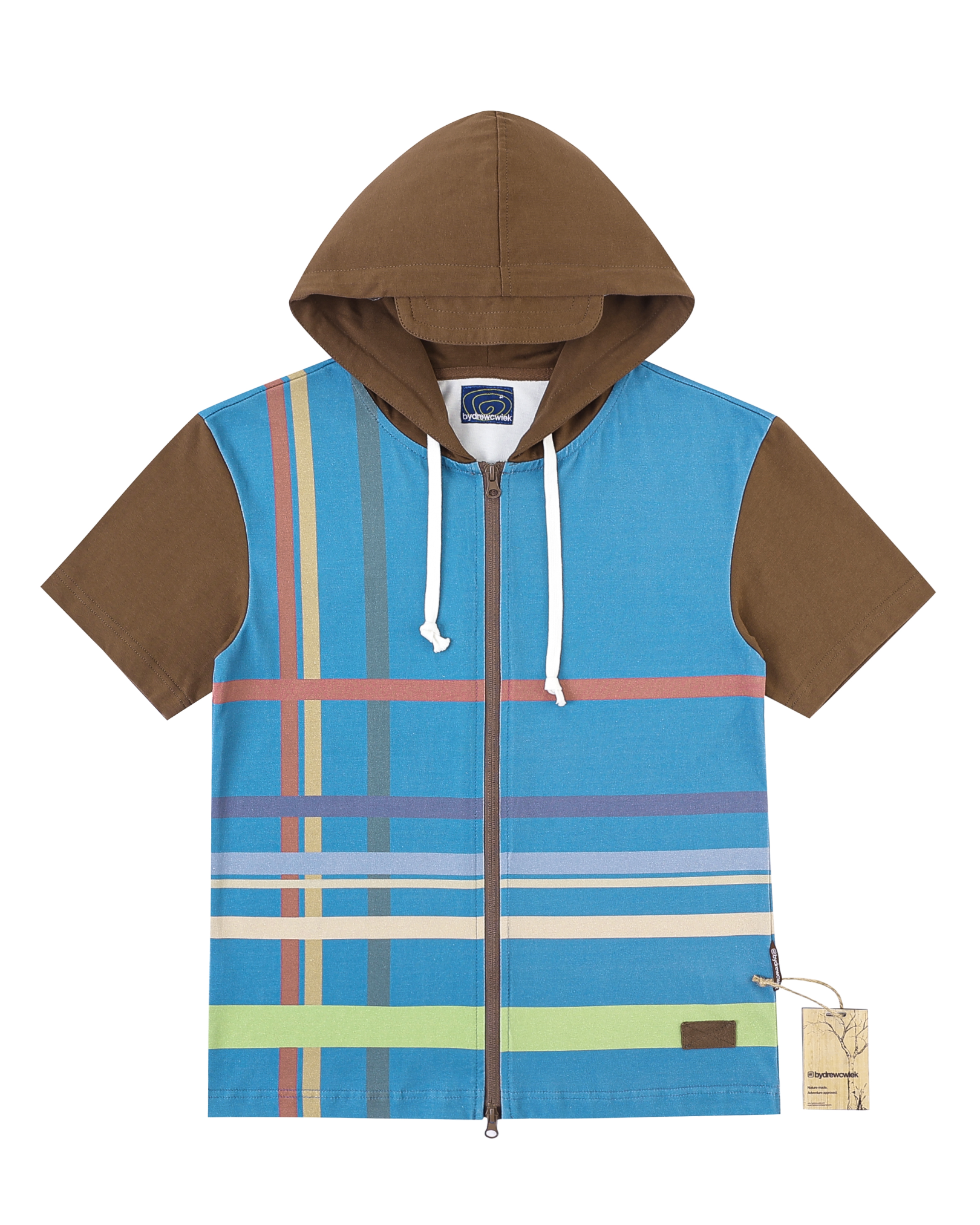 Zip Up Hooded Shirt